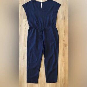 J Crew Linen Blend Jumpsuit XL